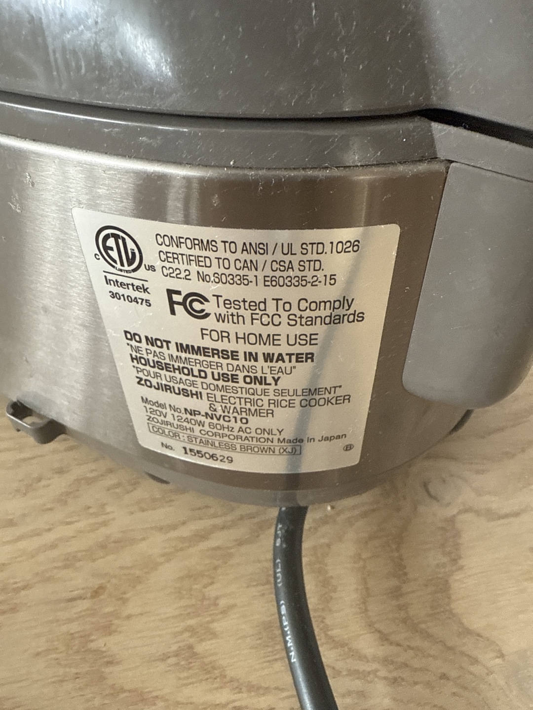 Zojirushi NP-NVC10 3-Pressure Induction Heating Rice Cooker - photo 2