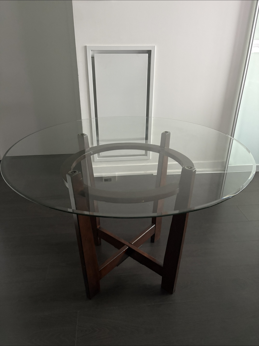 Glass-top dining table - photo 2