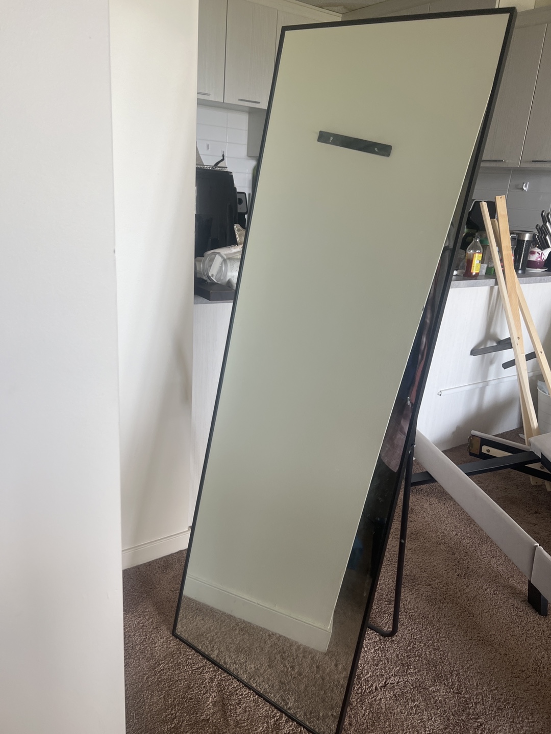 Full-Length Freestanding Mirror - Black Frame