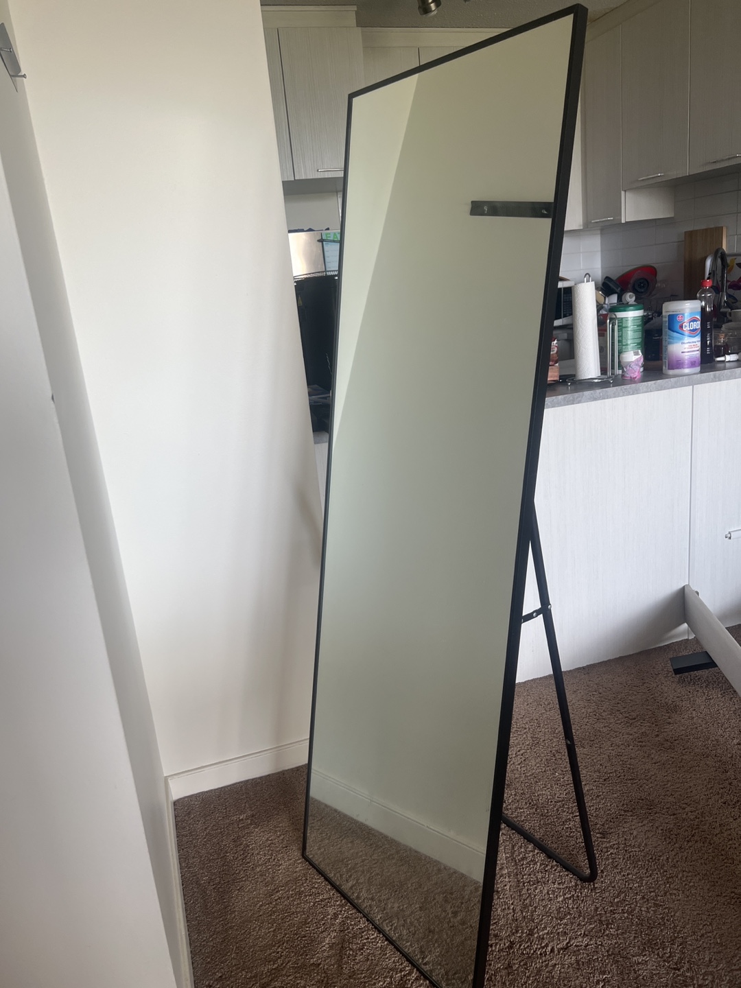 Full-Length Freestanding Mirror - Black Frame - photo 2
