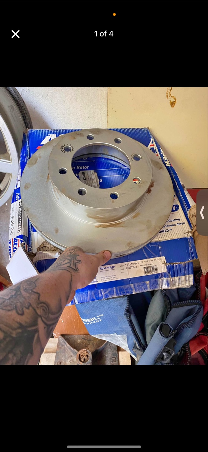 New ACDelco Advantage Coated Brake Rotors - 8 Bolt