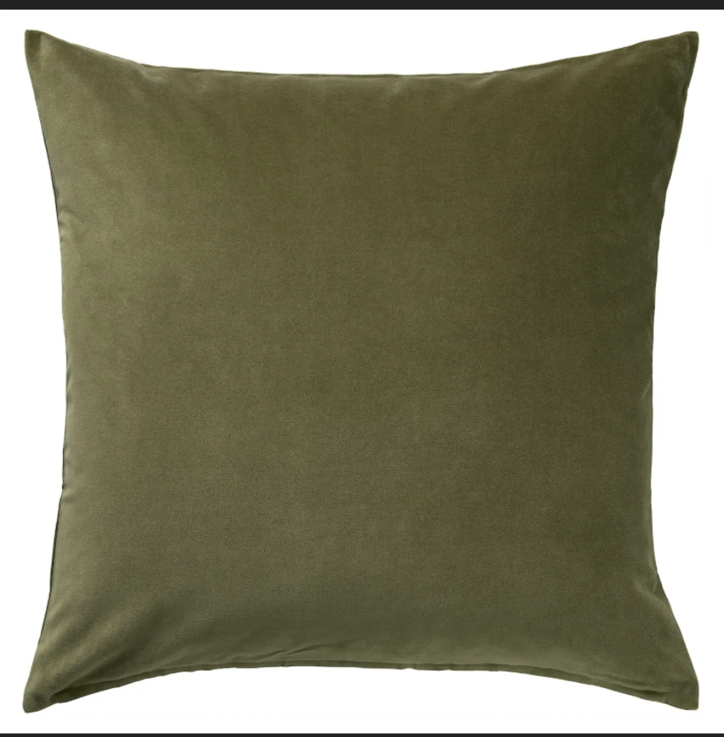 2 Velvet Cushion Covers - Green & Charcoal - 50x50cm image indicator(2)