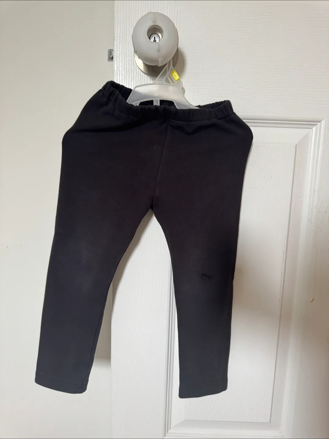 UNIQLO Baby Black fleece lined Leggings Size 3 thumbnail
