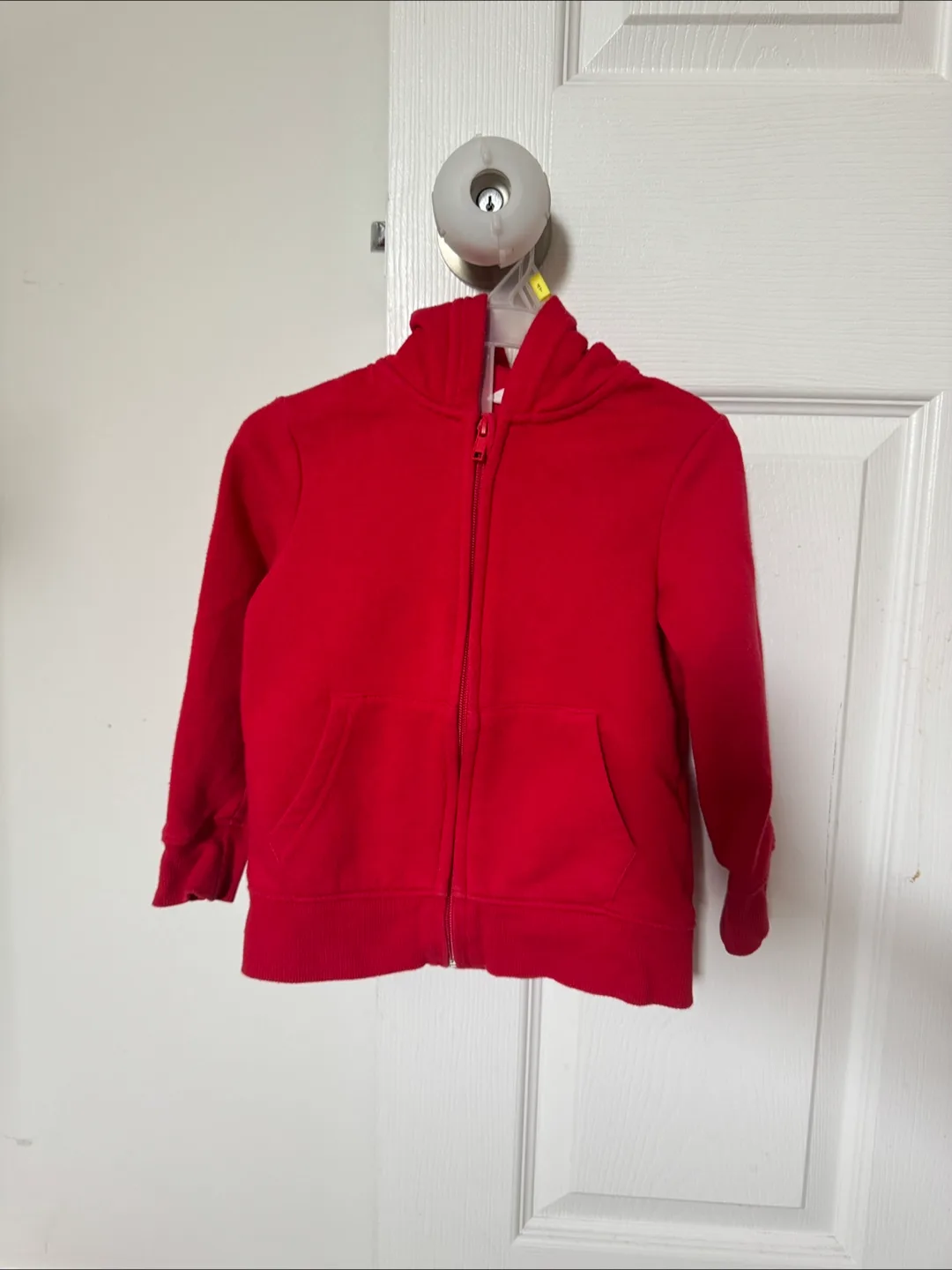 H&M basics Red Baby Zip-Up Hoodie 3-4t thumbnail