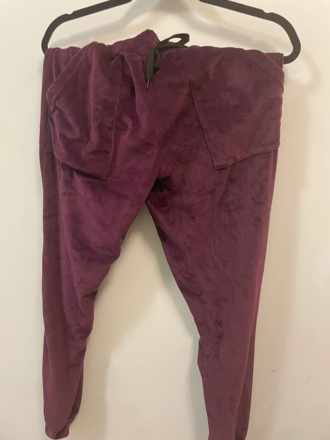 Burgundy Velvet Gap Hoodie and Joggers Set image indicator(2)