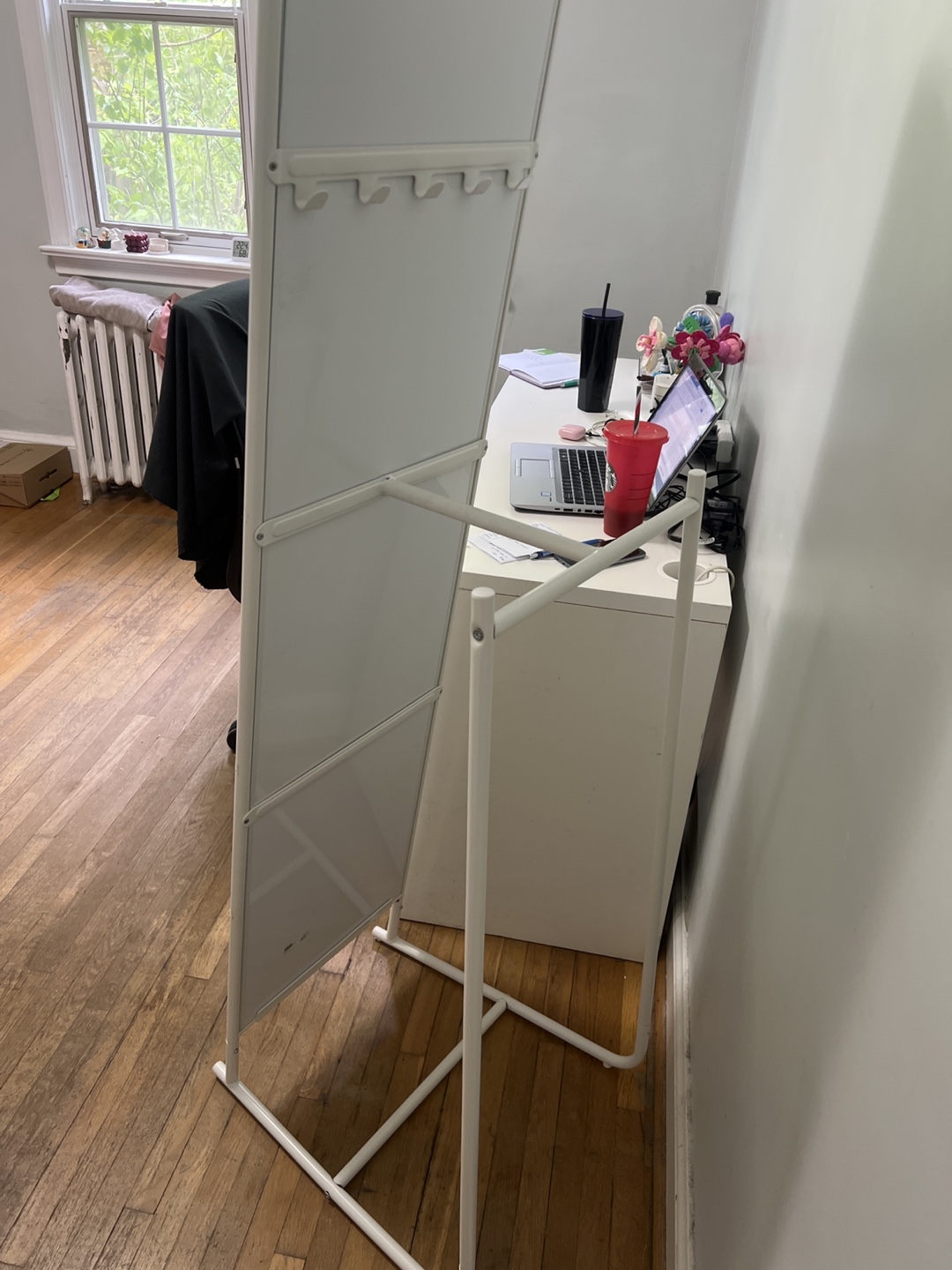 IKEA KNAPPER Full-Length Standing Mirror - White - photo 4