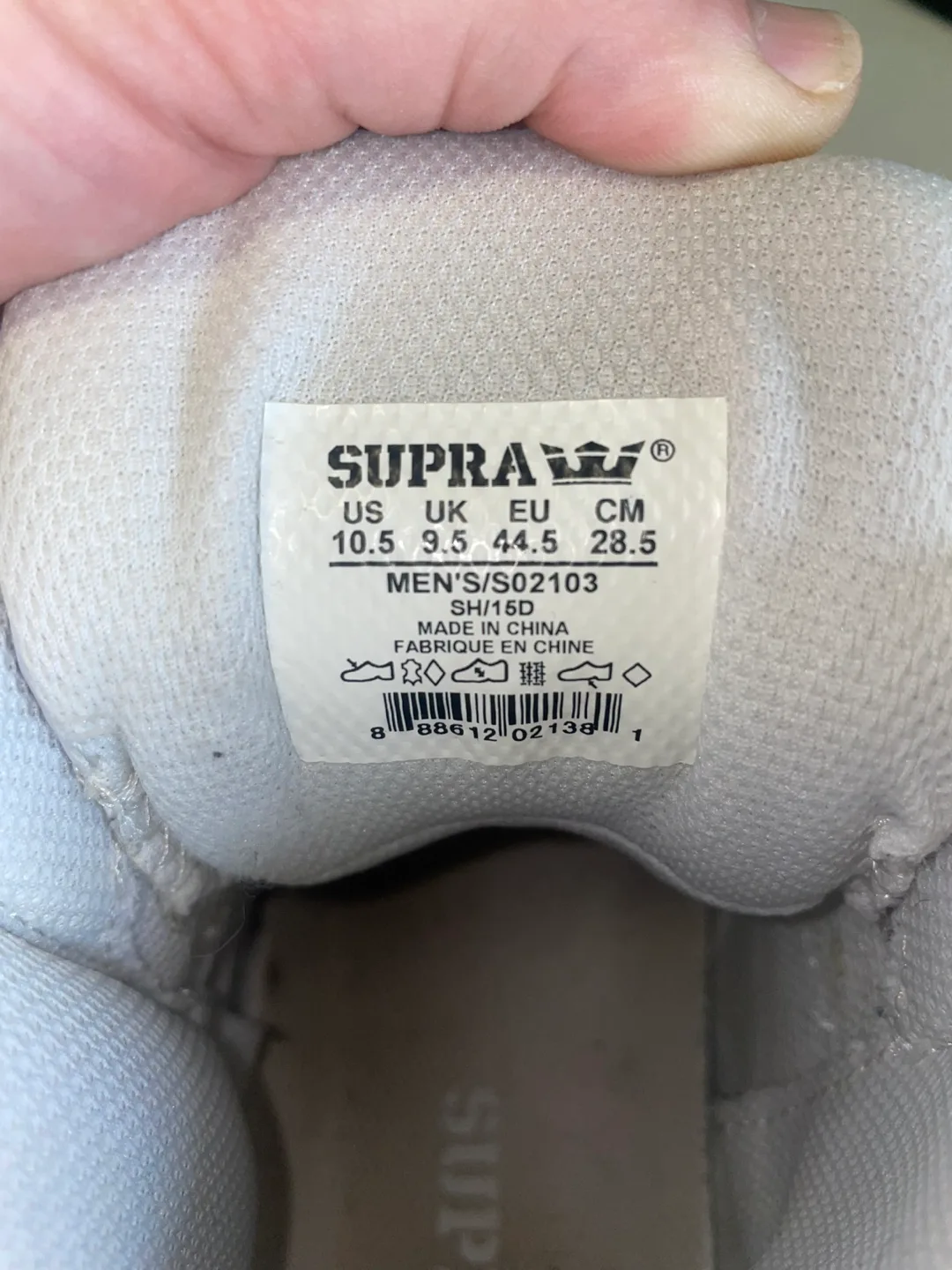 Supra Vaider High Top Sneakers - Men's 10.5 image indicator(5)