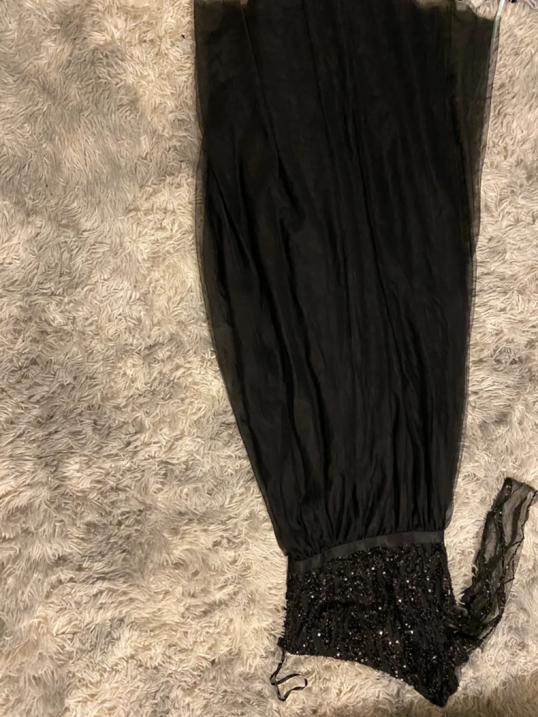 Black Sequin One-Shoulder Gown #freecycle image indicator(2)