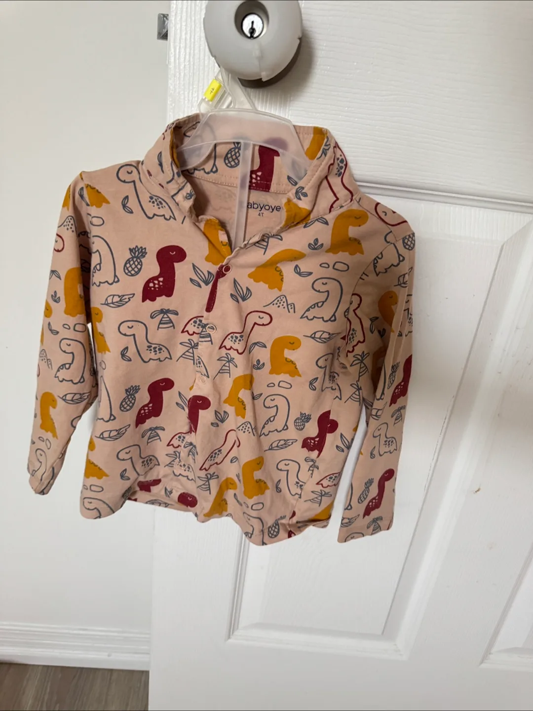 Babyoye Dinosaur Print Shirt and Pants Set - Size 4T thumbnail