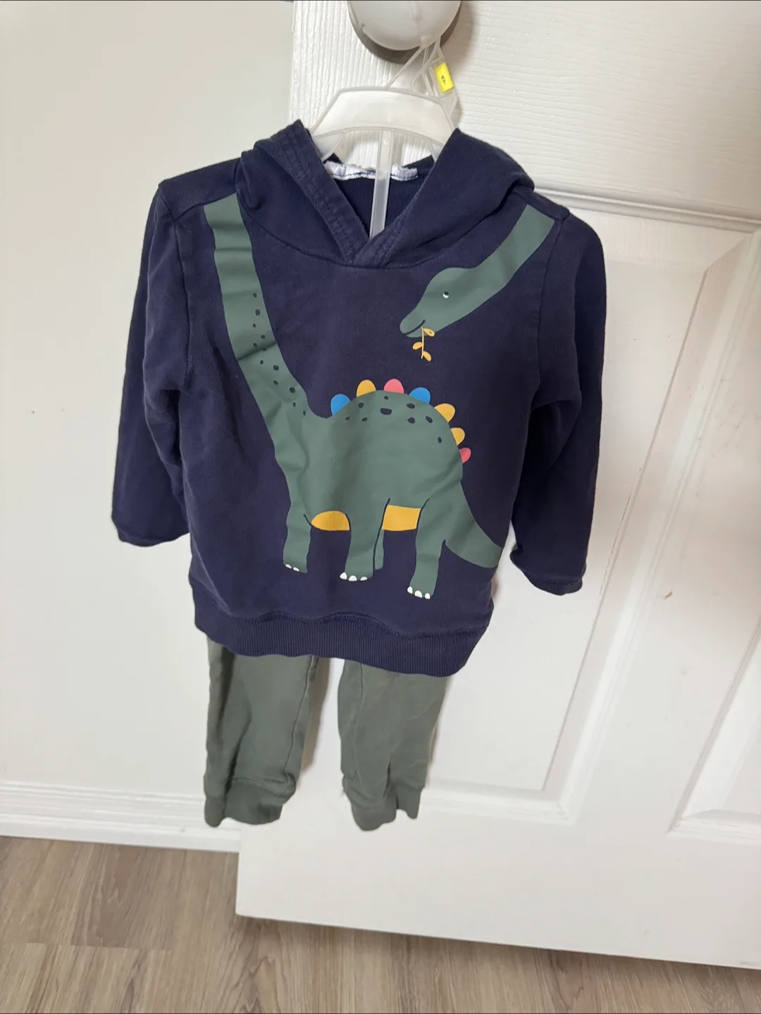 Carter's 3T Baby Boy's Dinosaur Hoodie and Pants Set thumbnail