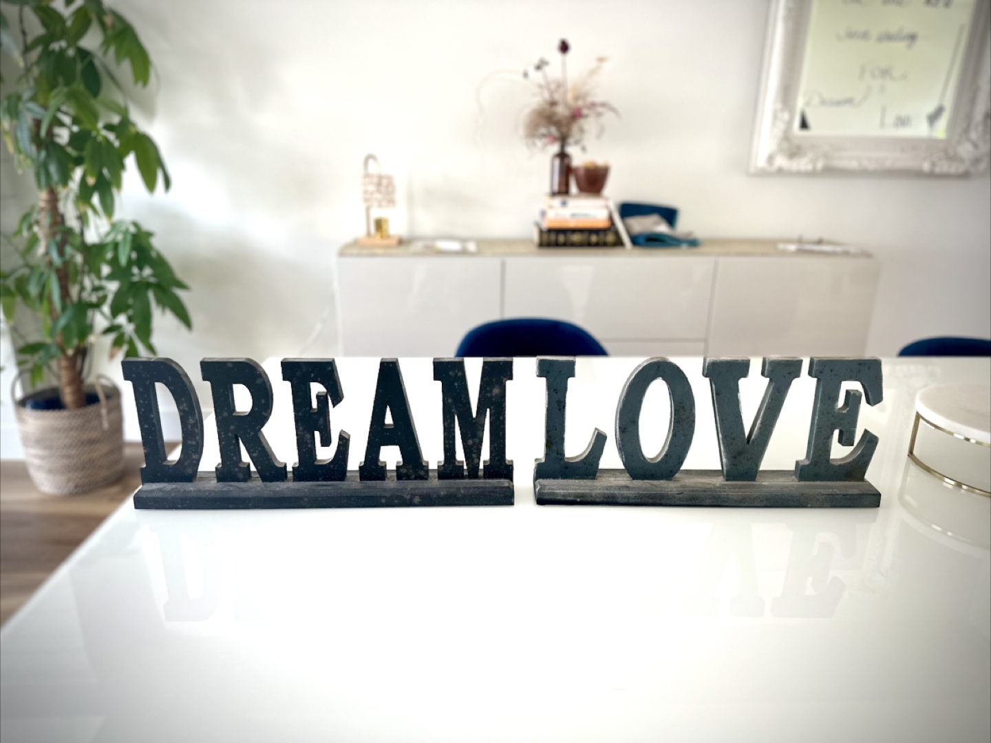 Dream Love Wooden Letters