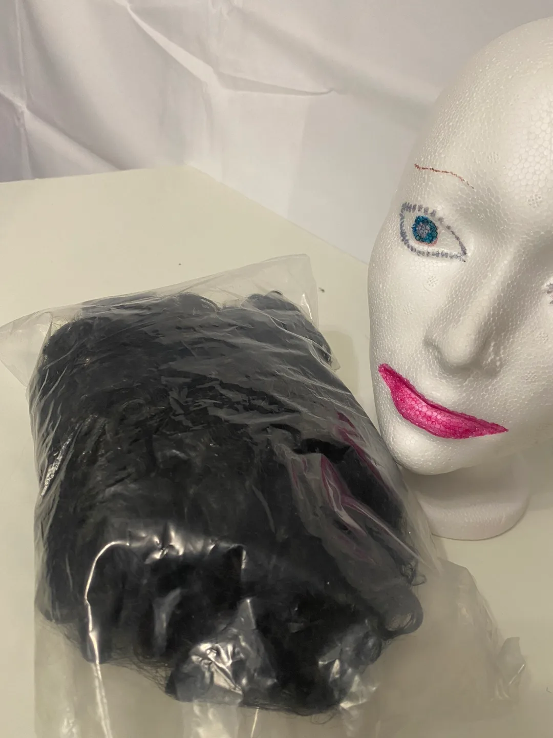 Tight Black Curly Extension Wig image indicator(4)