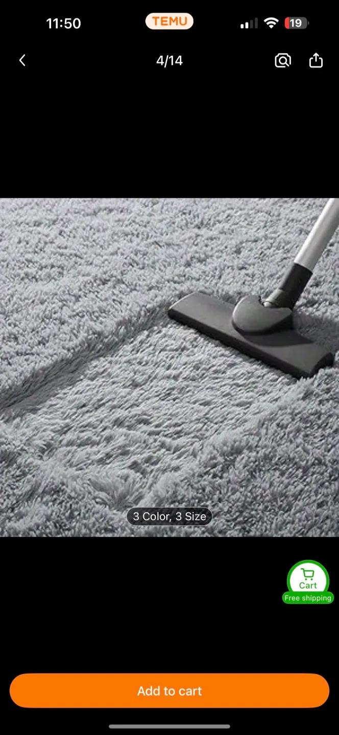 Fluffy Shag Rug - Dark Grey - 120x160cm image indicator(2)