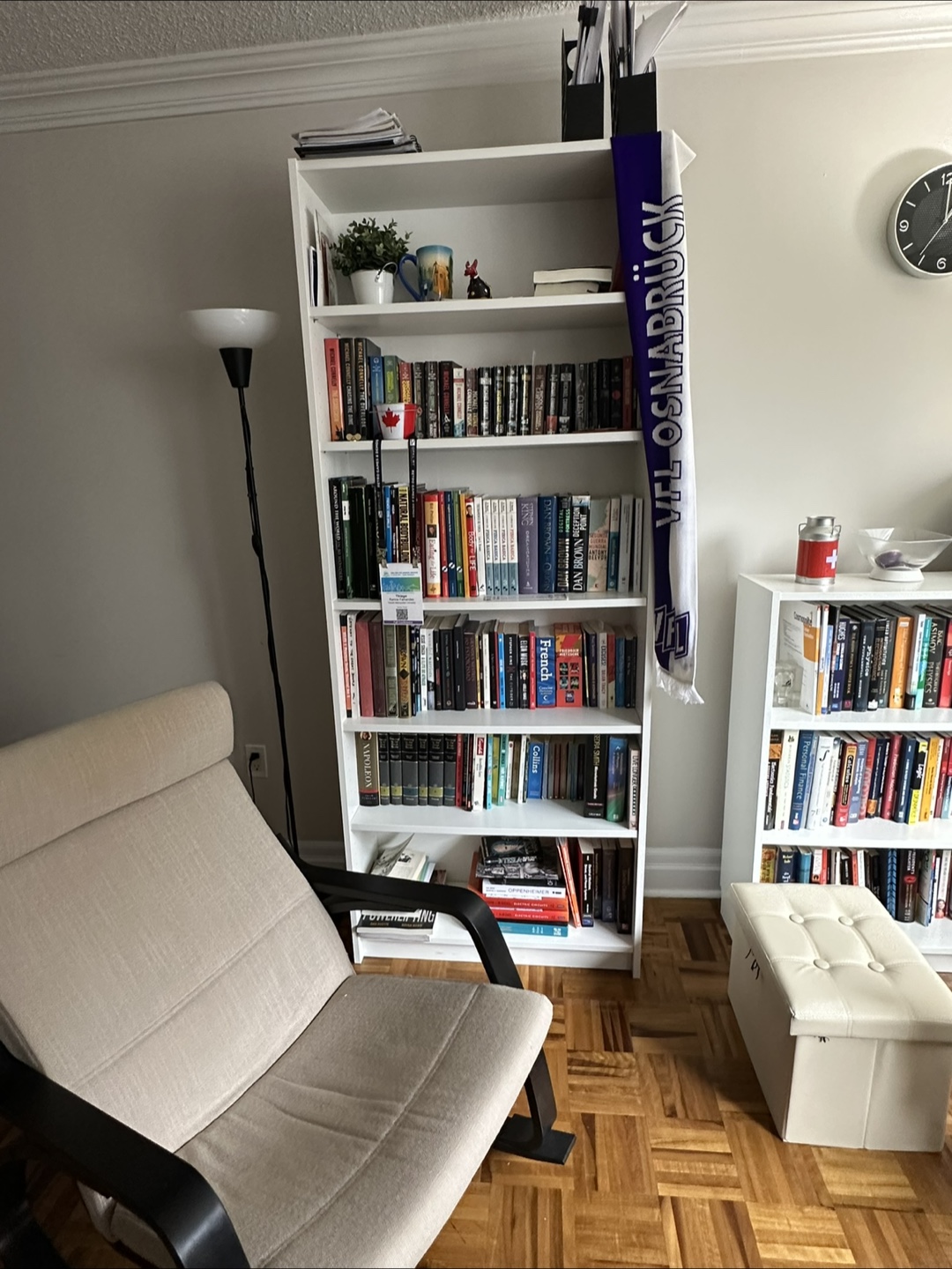 Tall White Bookshelf - photo 2