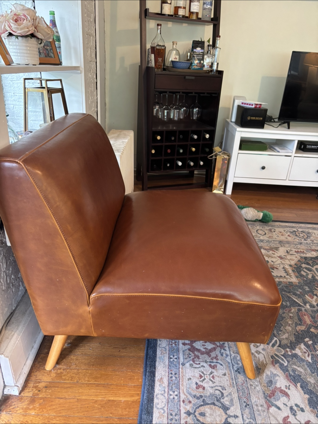 World Market Huxley Leather Chair - photo 2