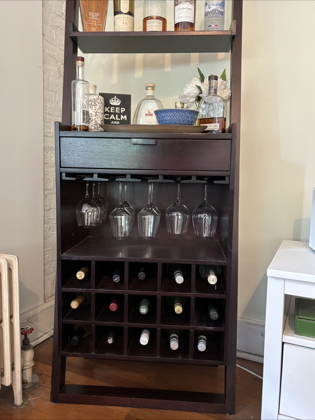 Crate and Barrel Sloane wine cabinet shelf - photo 2