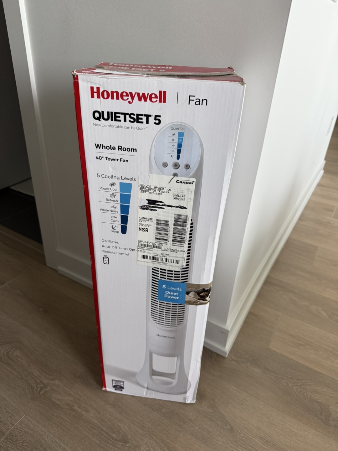Honeywell QuietSet 5 - 40" Tower Fan - White - photo 2