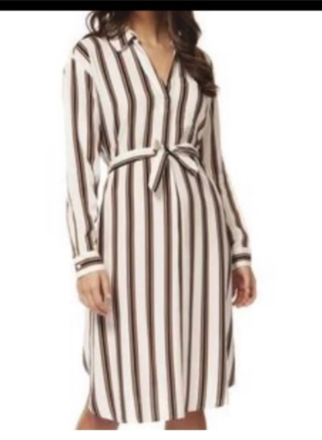 Striped shirt dress thumbnail