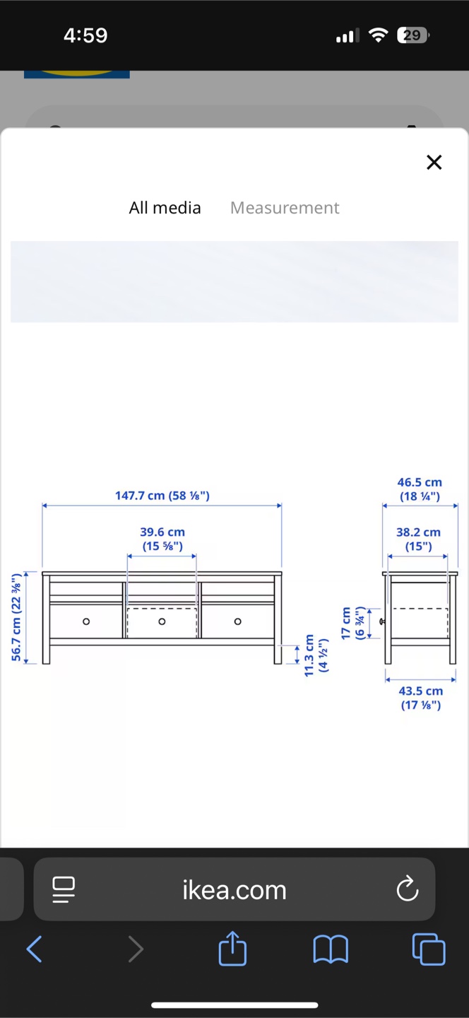 IKEA Hemnes TV media stand and Bridging shelf - photo 5