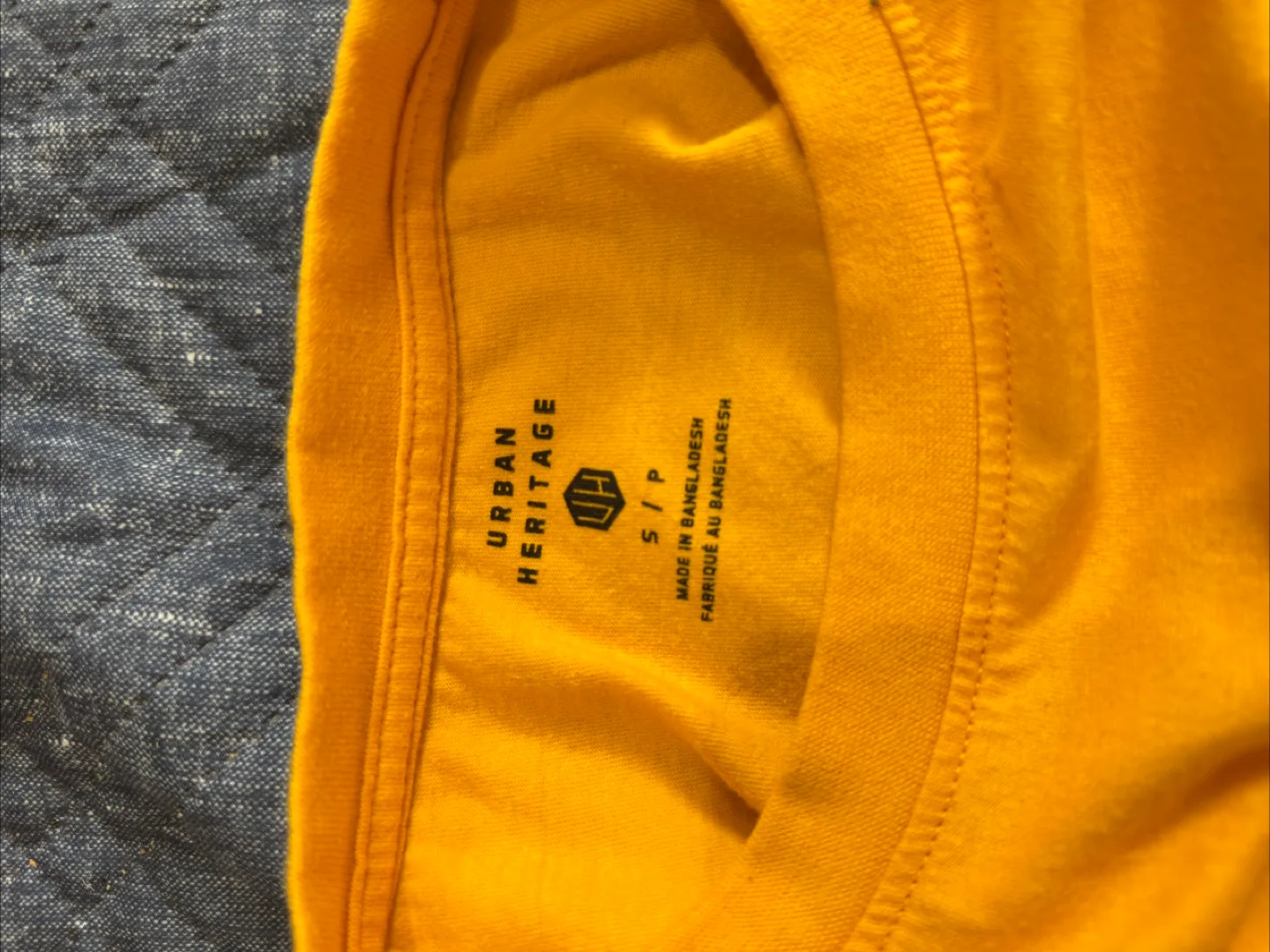 Urban Heritage Mustard Yellow Long Sleeve Shirt Size Small image indicator(3)