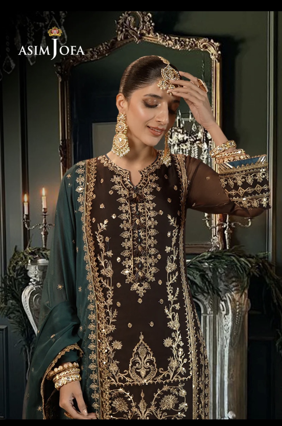 ASIM JOFA embroidered three-piece suit - photo 5