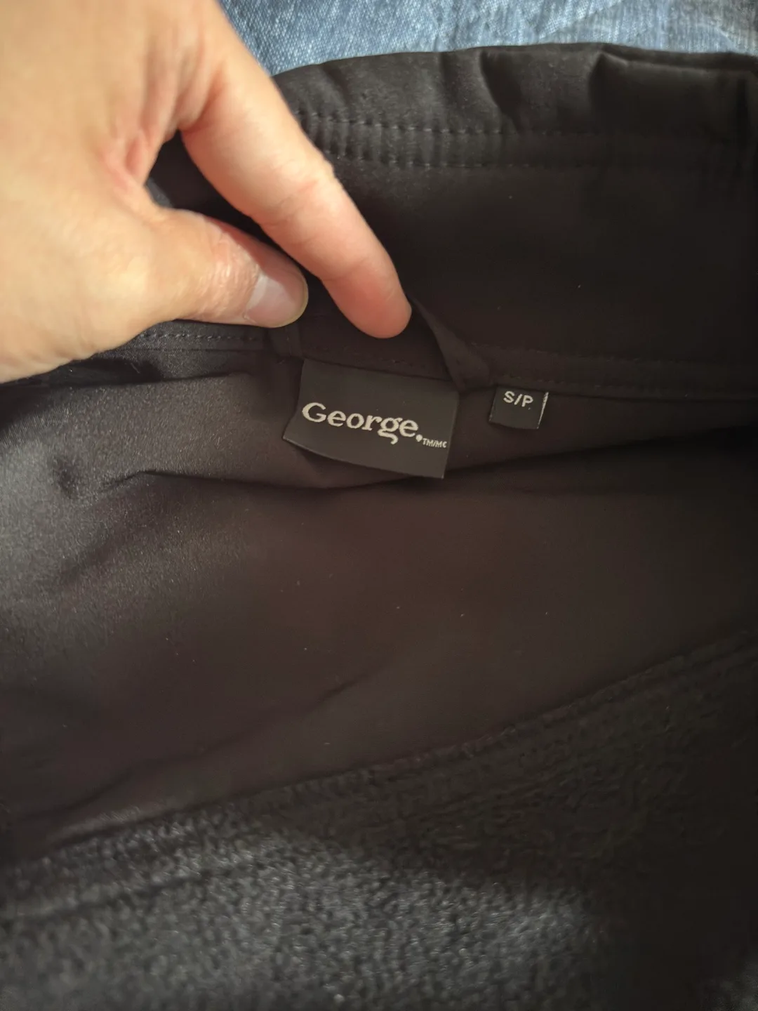 George Men's Black Soft Shell Jacket Size Small image indicator(3)