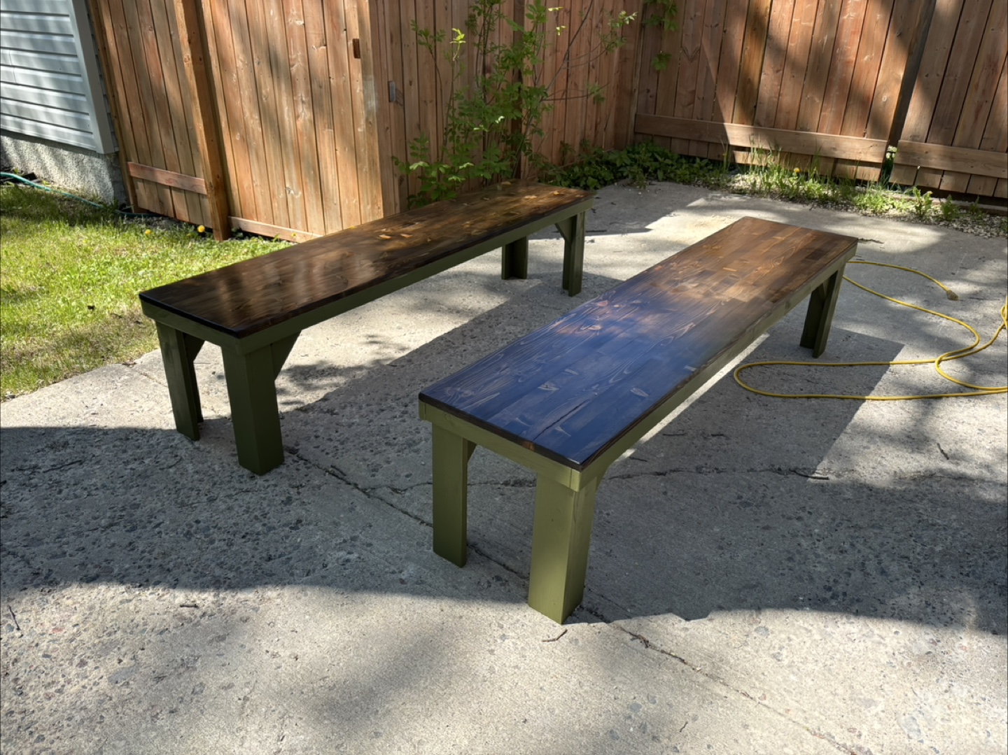 Twin benches