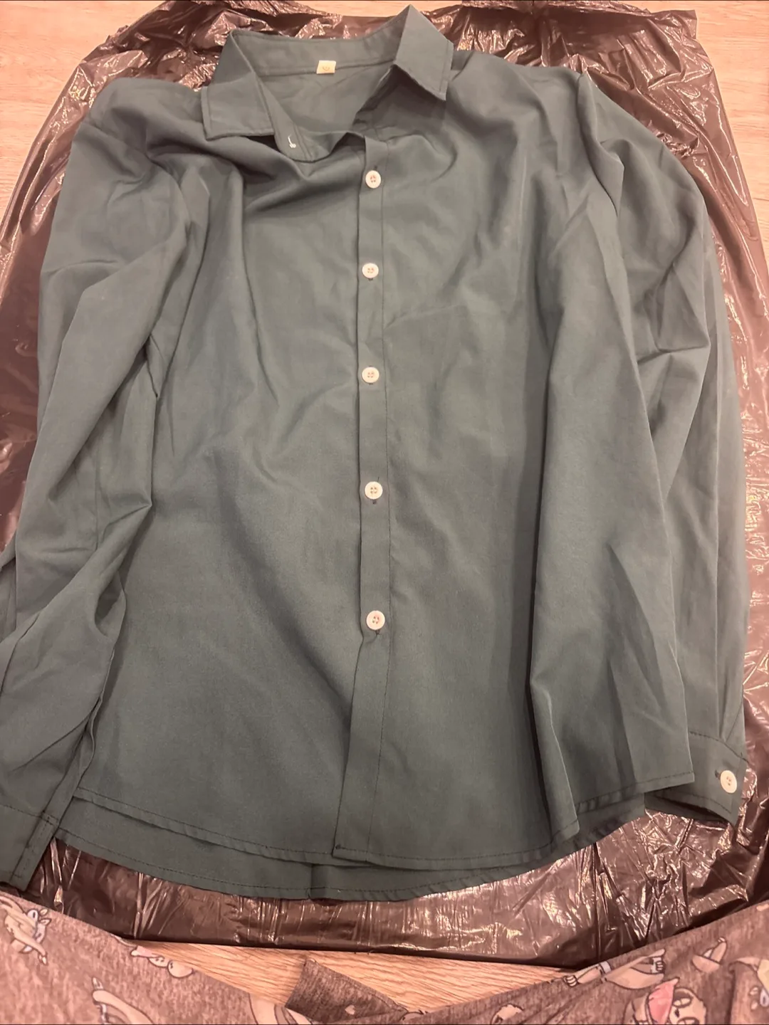 Teal Button-Down Shirt - Size M