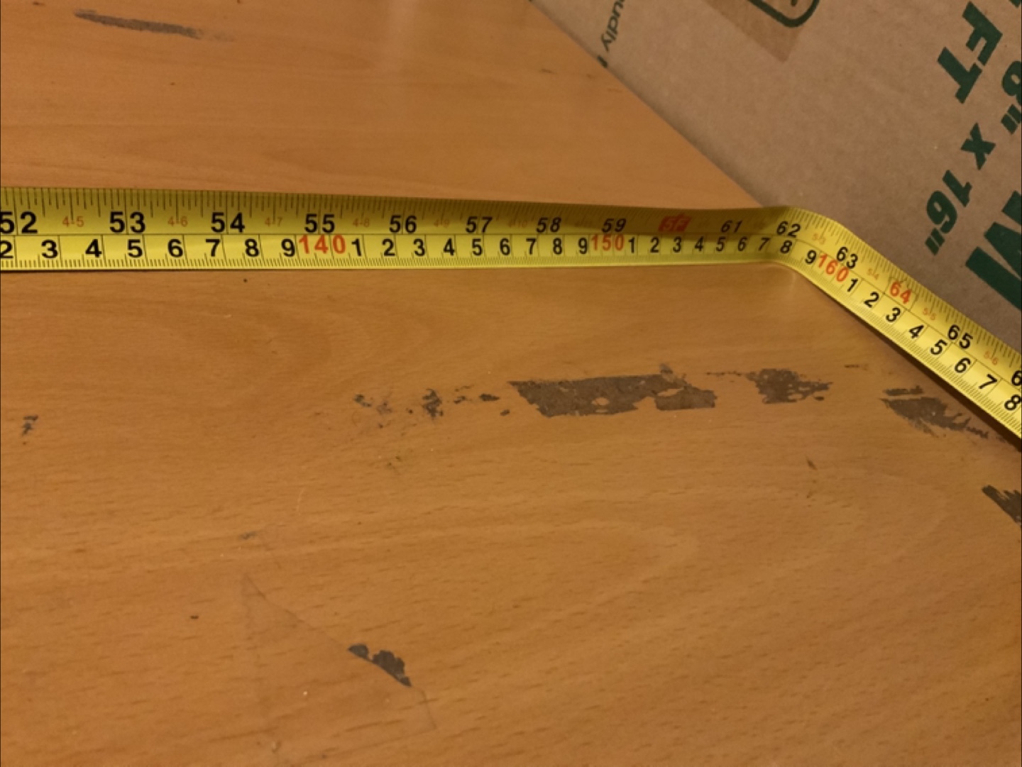 Office Desk - Light Wood Laminate Top, Metal Frame - photo 3