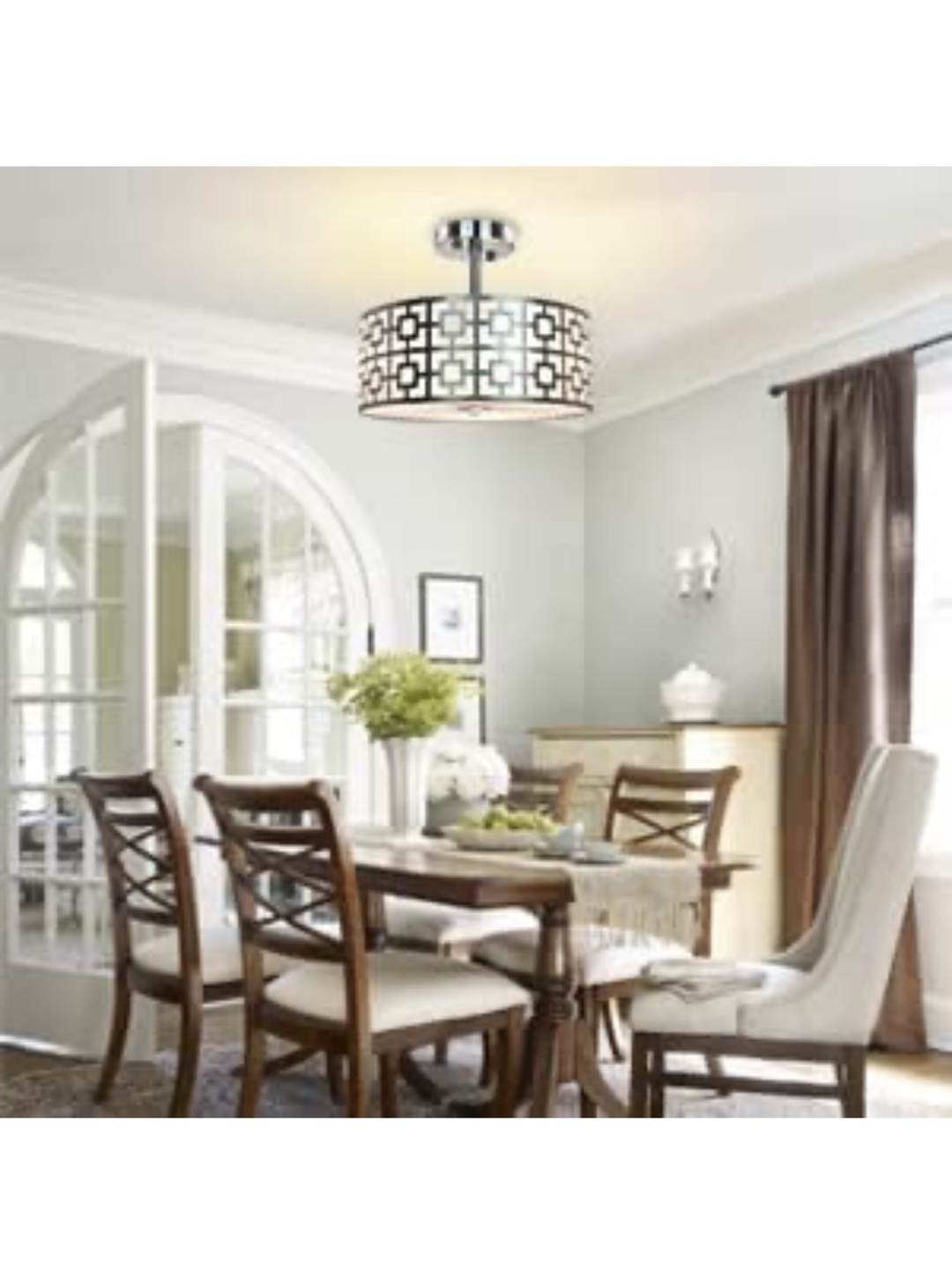 New Flush Mount Ceiling Light Fixture with Geometric Design - photo 3