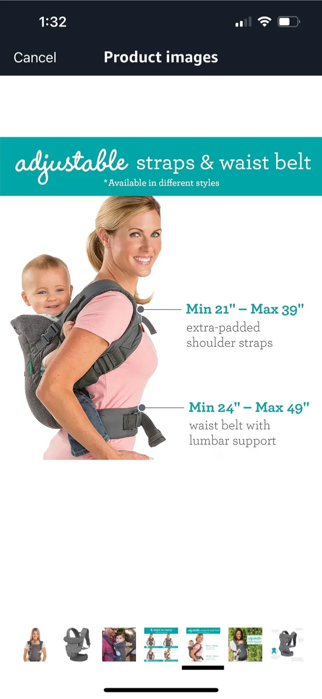 Infantino Flip 4-in-1 Carrier - Black image indicator(6)