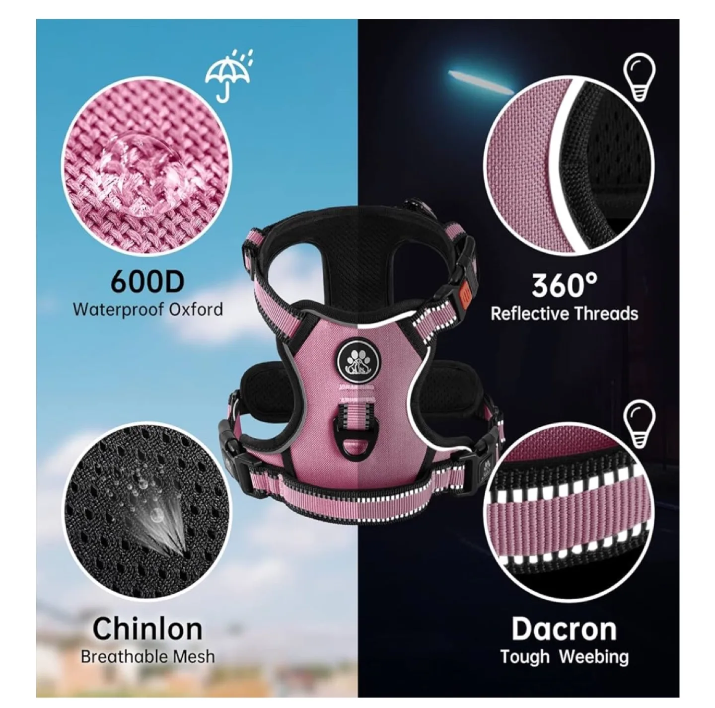 PINK dog harness set XL! 🐾 image indicator(2)