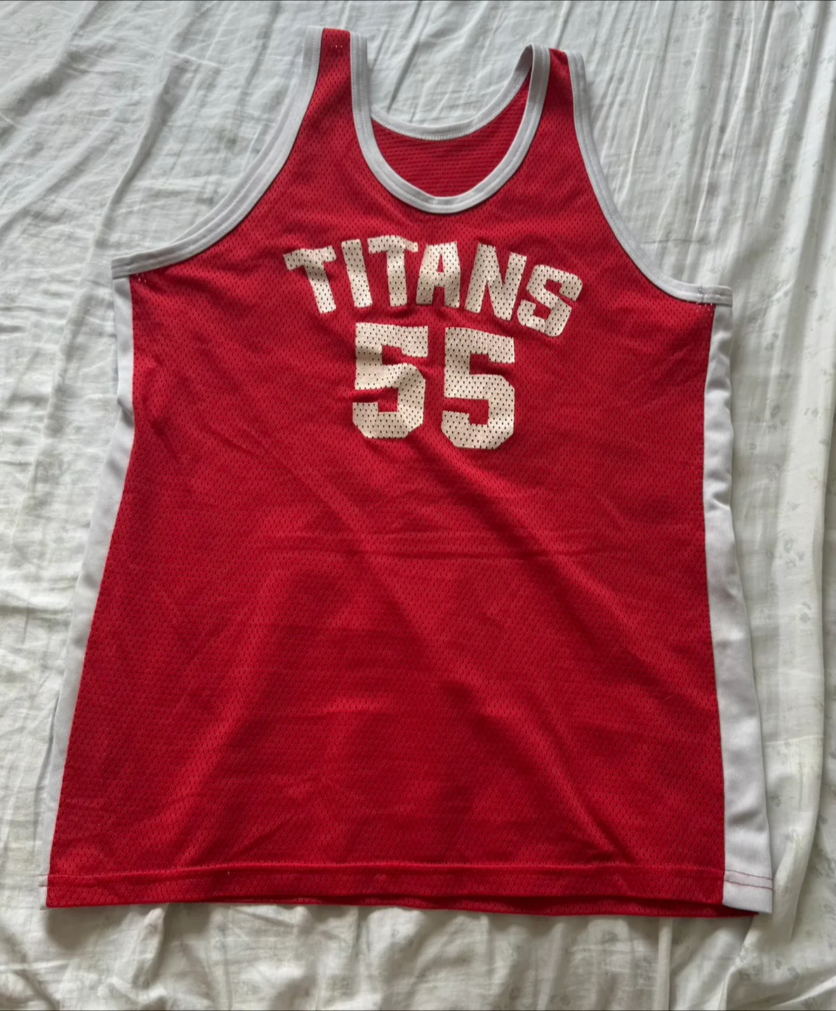 Vintage Titans #55 Basketball Jersey thumbnail