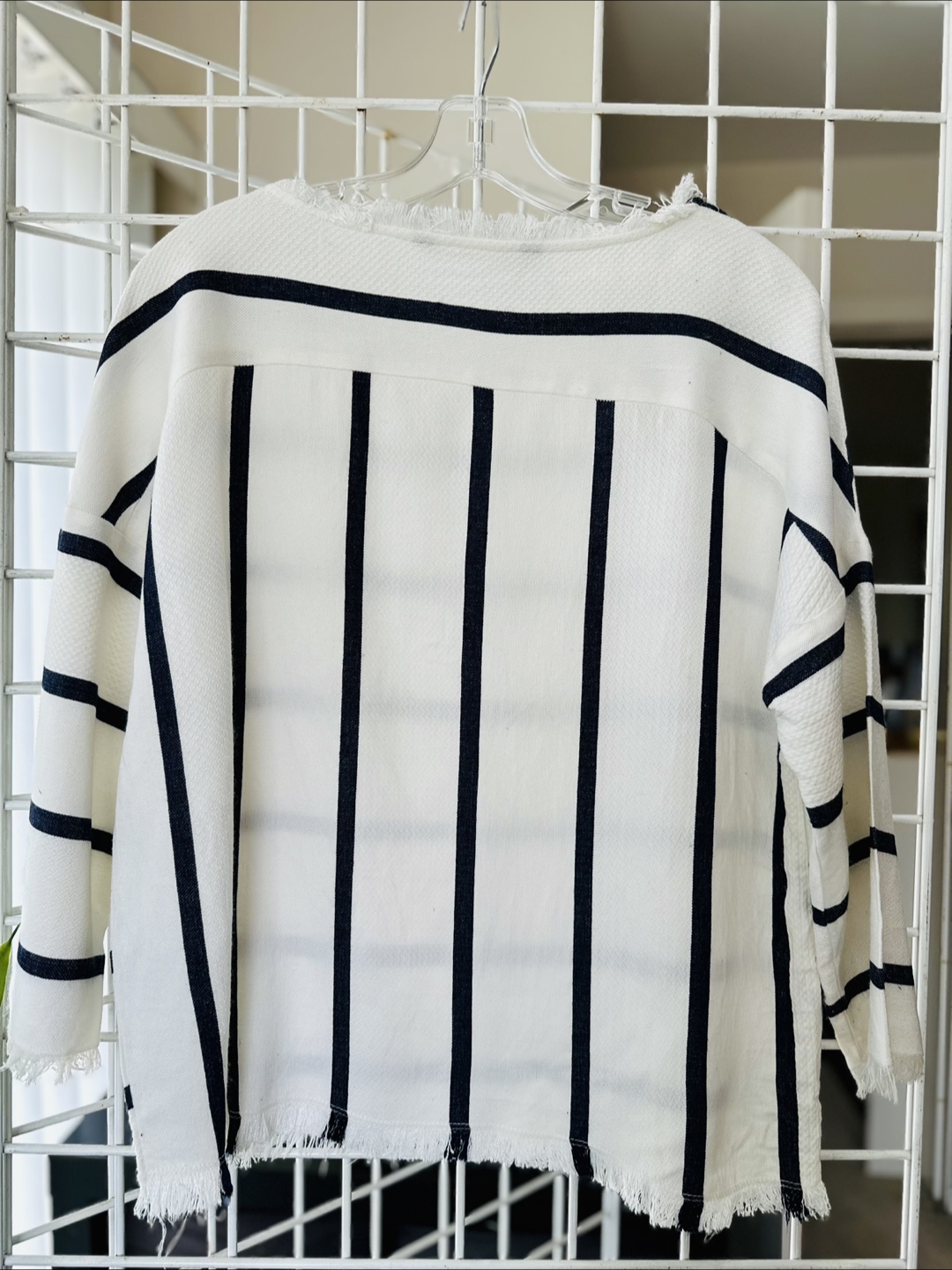 Zara Basic Collection Cropped Striped Sweater - photo 2