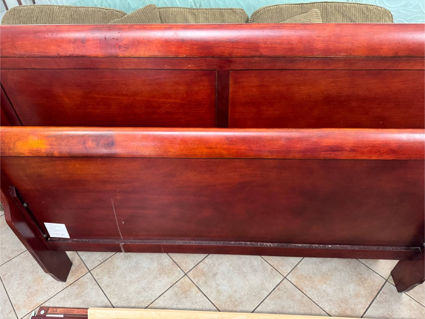 Sleigh Bed Frame and Mattress Set - Double - photo 2