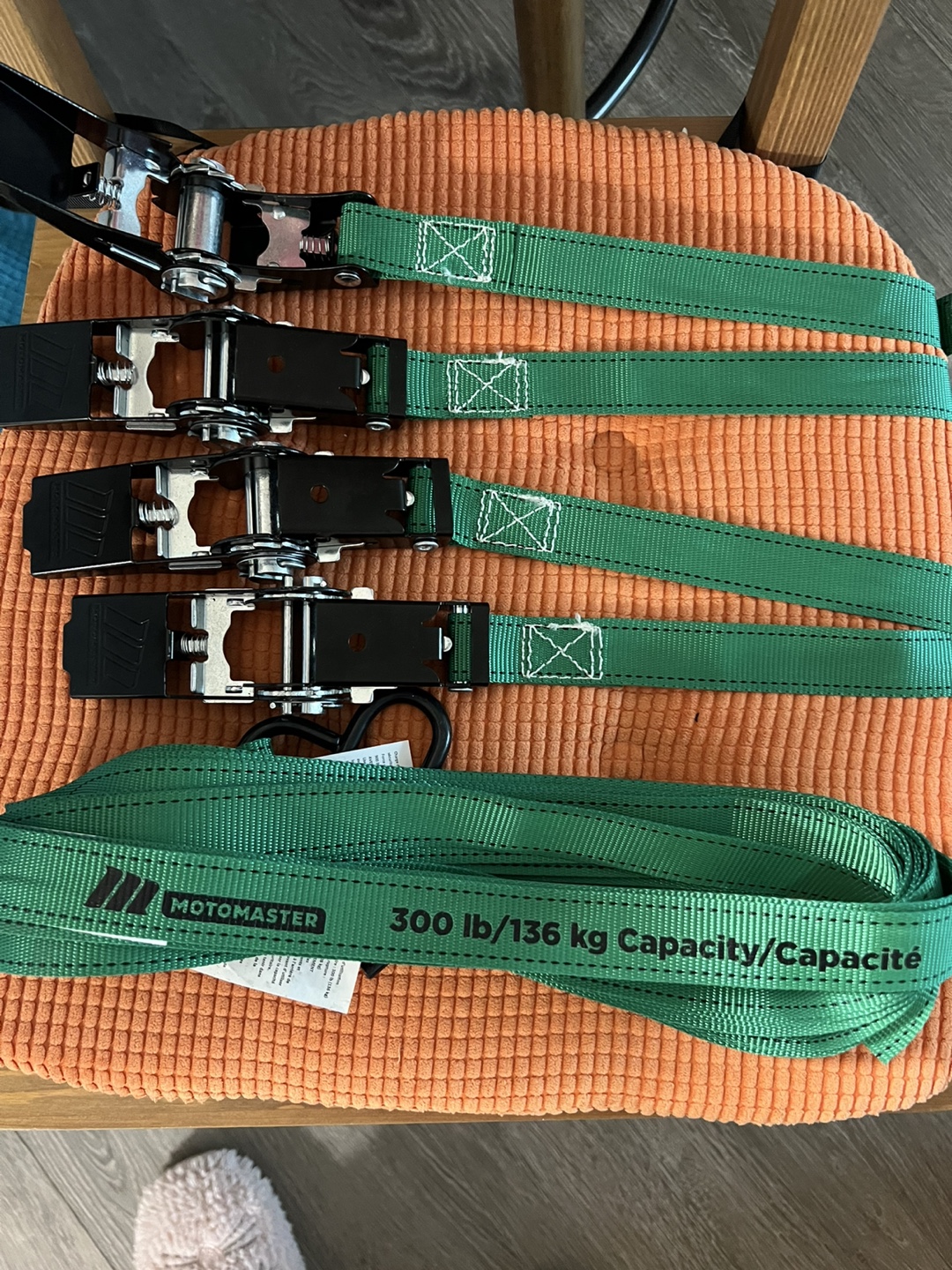 MotoMaster 300lb Ratchet Straps - Set of 4
