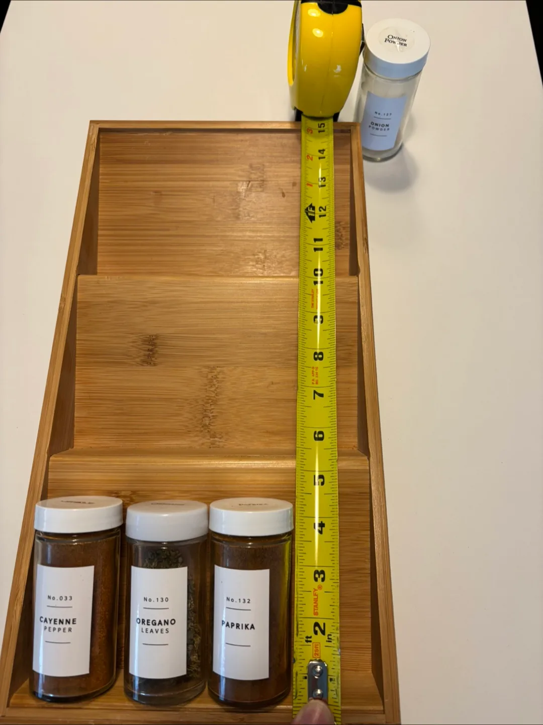 Bamboo 3-Compartment Spice Organizer Tray image indicator(5)