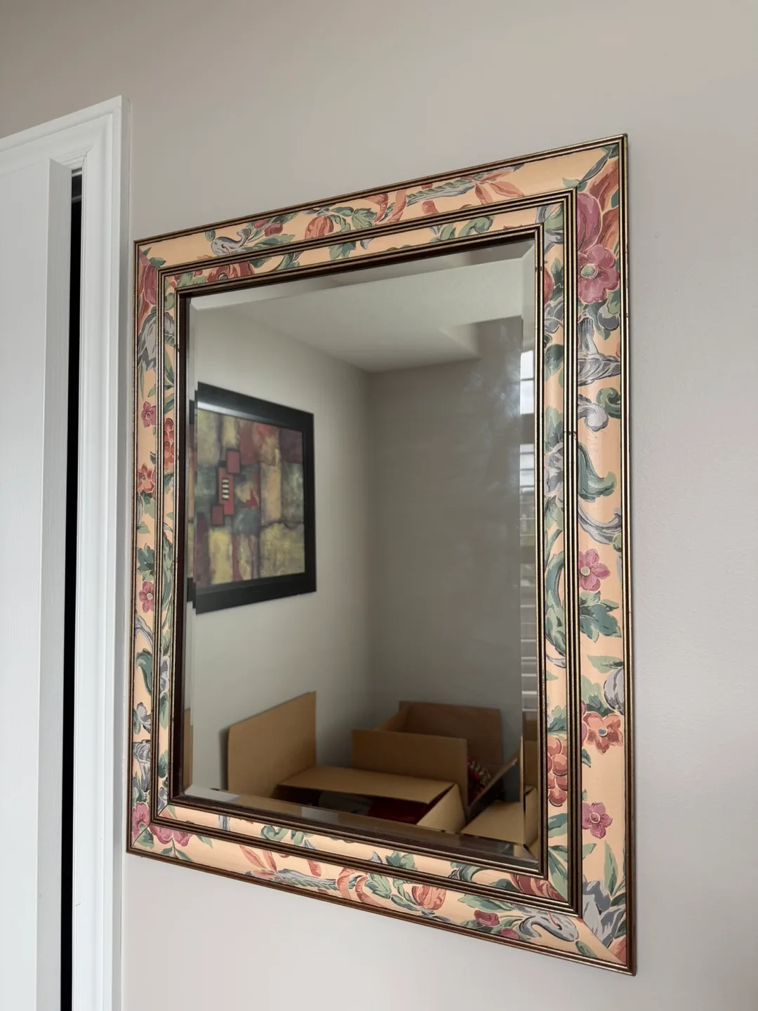 Ornate Floral Framed Mirror thumbnail