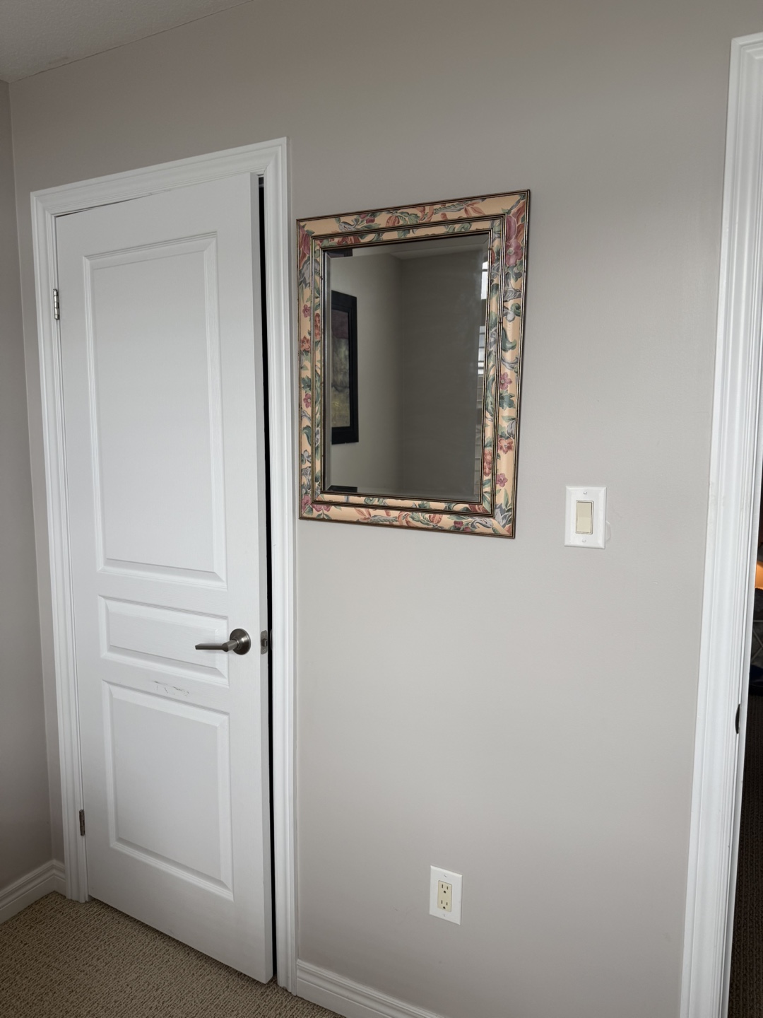 Ornate Floral Framed Mirror - photo 2