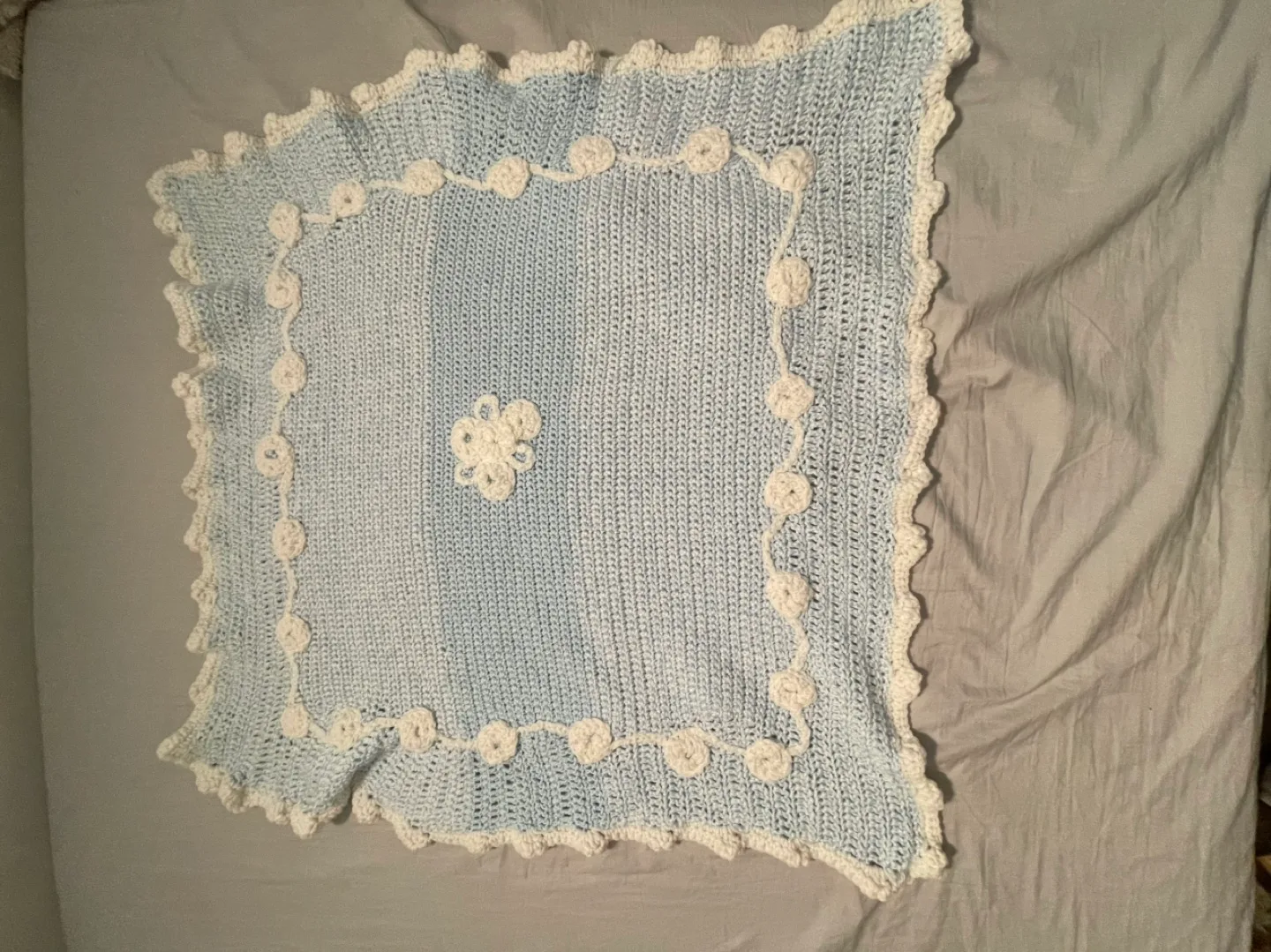 #freecycle  Handmade Crochet Baby Blanket thumbnail