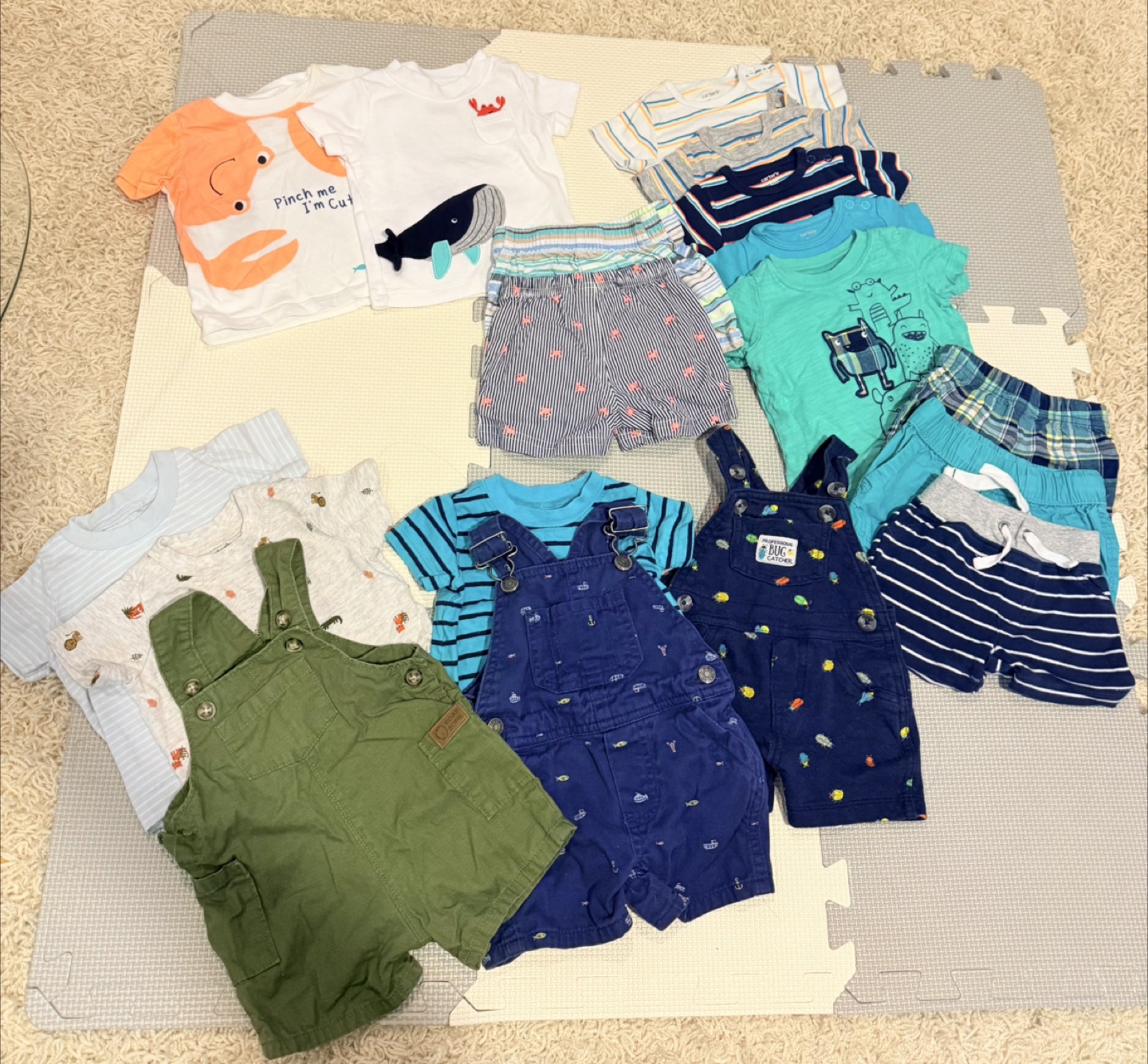 Baby Boy Clothes Bundle for Summer - Size 0-3 Months