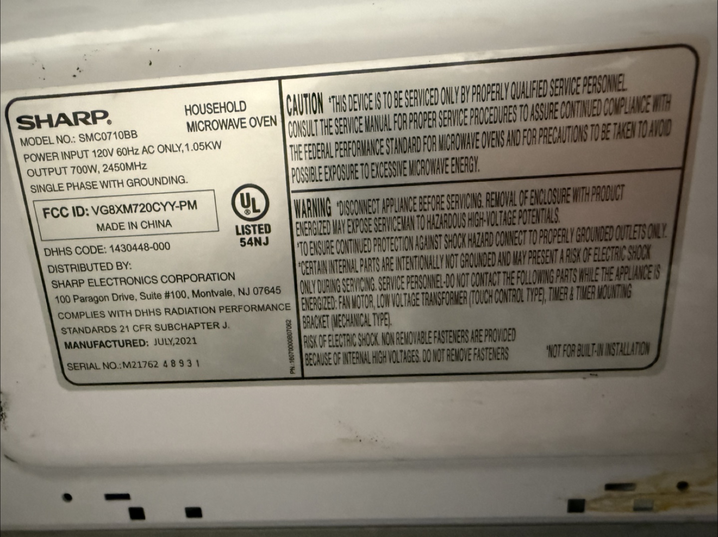 Sharp Carousel Microwave - Black - photo 5