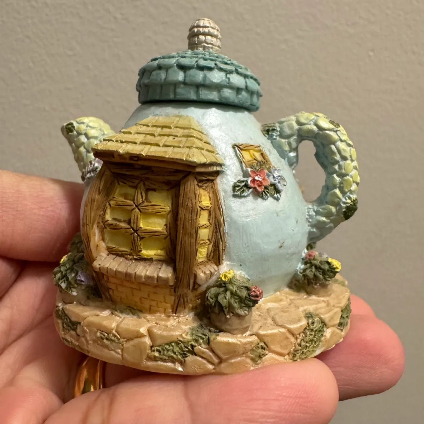Cottagecore Mouse Teapot Cottage Figurine image indicator(7)