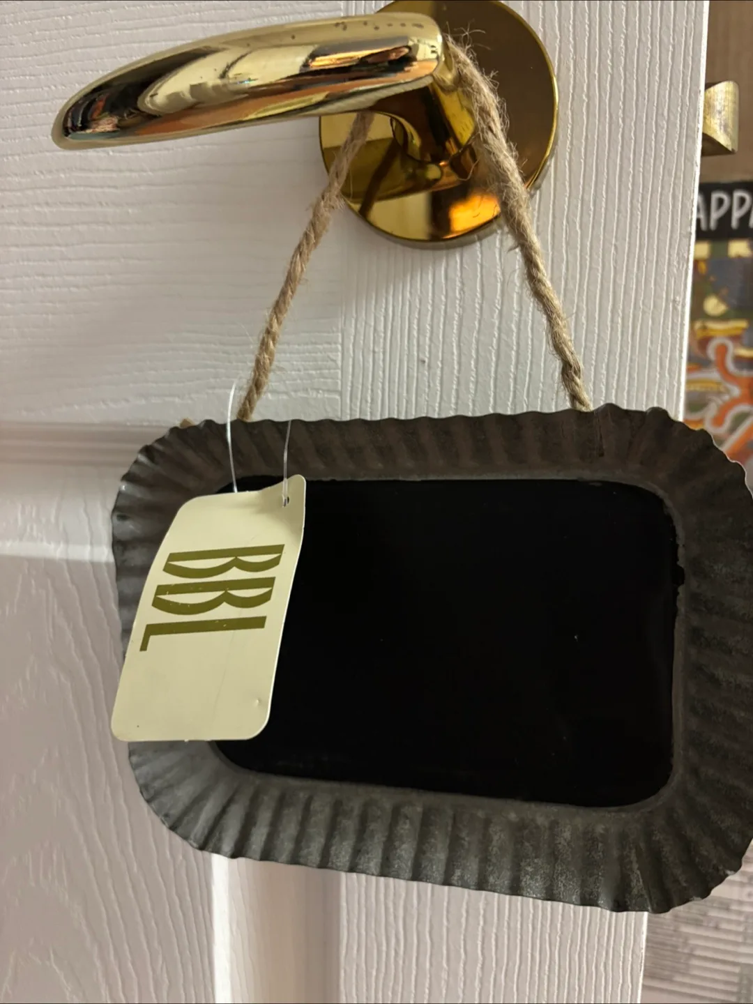 Miniature Galvanized Metal Chalkboard Sign thumbnail