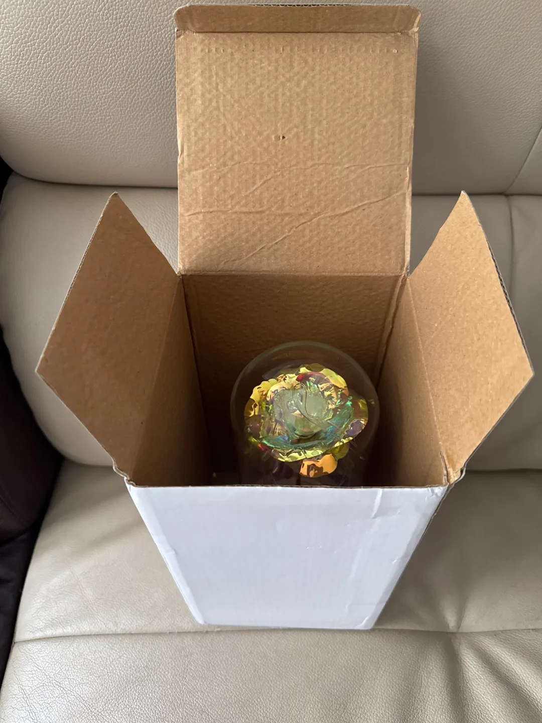 Light Up Rose in Glass Dome image indicator(2)