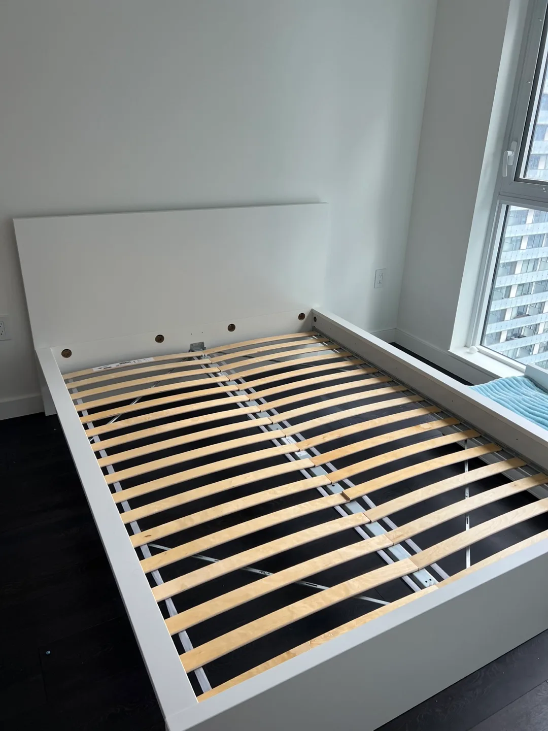 IKEA MALM White Queen Bed Frame (With FREE STORAGE DRAWER) thumbnail