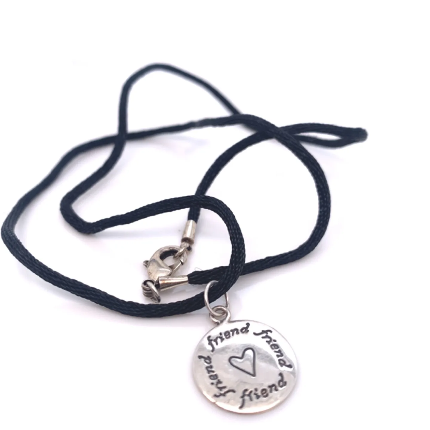 Sterling Silver Friend Pendant Necklace thumbnail