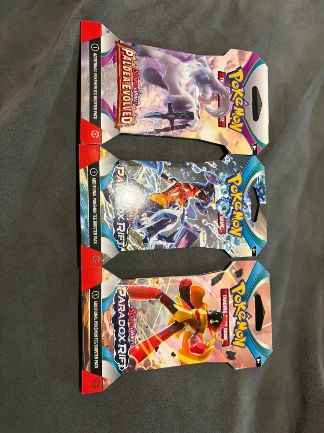 Three Pokémon TCG Booster Packs thumbnail