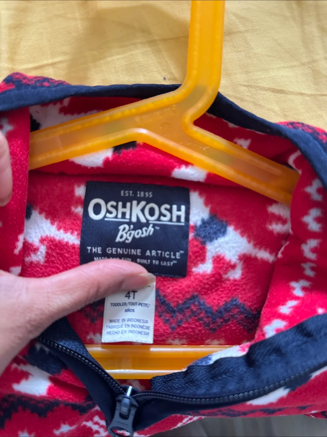 OshKosh B'Gosh Toddler Fleece Pullover 4T image indicator(3)