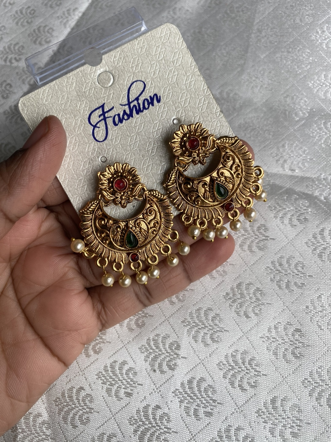 Gold Jhumka Earrings - Set of 5 Pairs